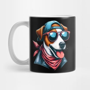 Funny Jack Russell Terrier with Sunglasses Mug